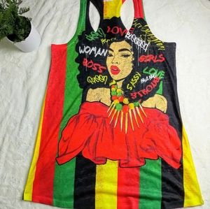 Women's multi color tank
